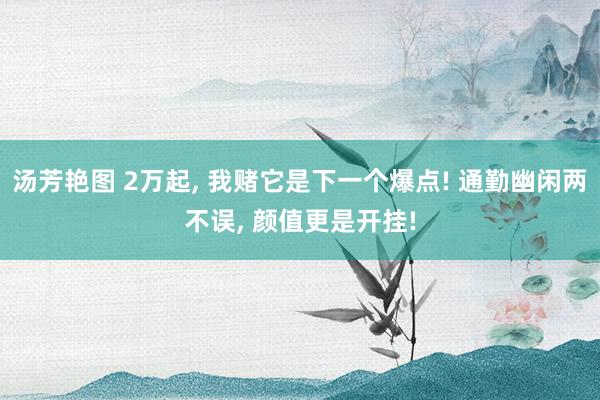 汤芳艳图 2万起, 我赌它是下一个爆点! 通勤幽闲两不误, 