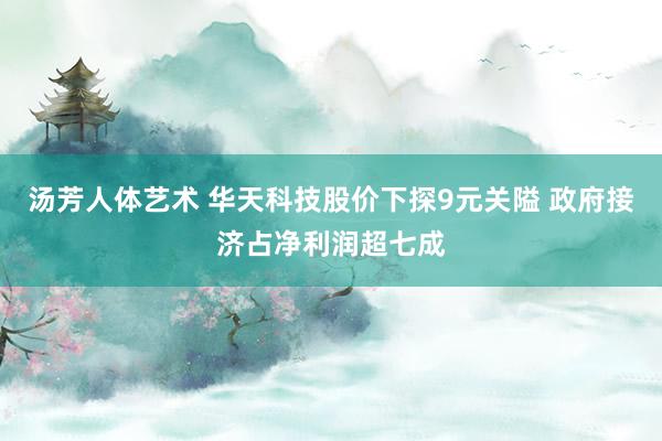 汤芳人体艺术 华天科技股价下探9元关隘 政府接济占净利润超七