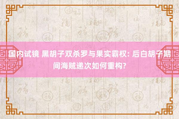 国内试镜 黑胡子双杀罗与果实霸权: 后白胡子期间海贼递次如何